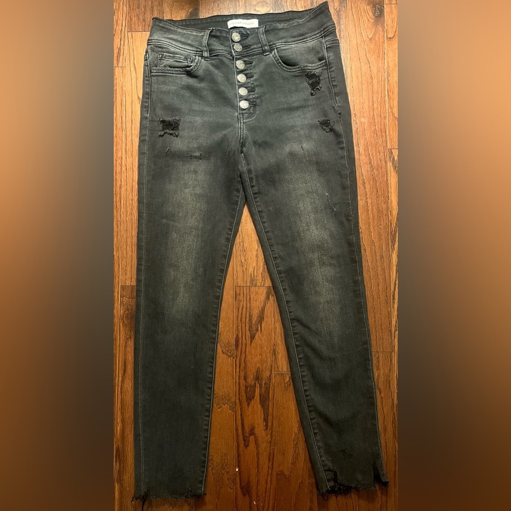 Flying Monkey distressed acid washed black size 29 good per owned condition